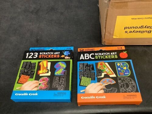 Case of Bullseye's Playground Educational Scratch Art