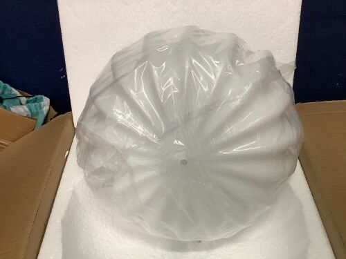 Milk Glass Ceiling Light