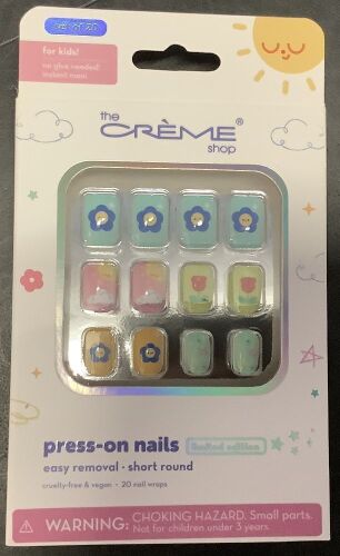 The Crème Shop Press-On Nails for Kids, 6 Pack