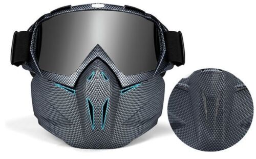 Set of 2 Snow Ninja Mask,Snow Ninja Ski Mask Goggles,Windproof Snowboard Ski Face Mask Goggles,Snow Ski Mask Full Face Mask for Winter (Carbon Fiber & Black)