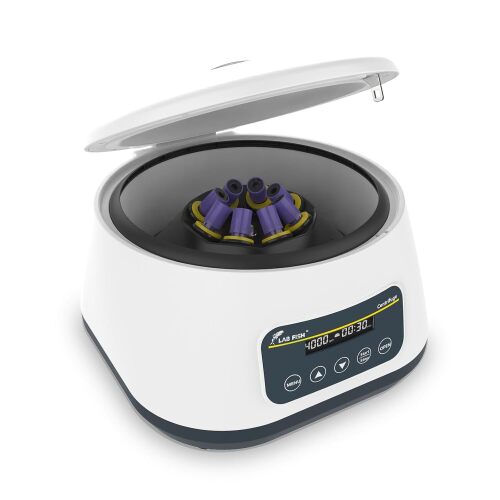 LAB FISH LC-400 Digital PRP Centrifuge, 4x15ml & 8x2/5/10ml Tubes 500-4000RPM , 1717xg force, timer 30s-59min, compact centrifuge for PRP isolation & plasma separation