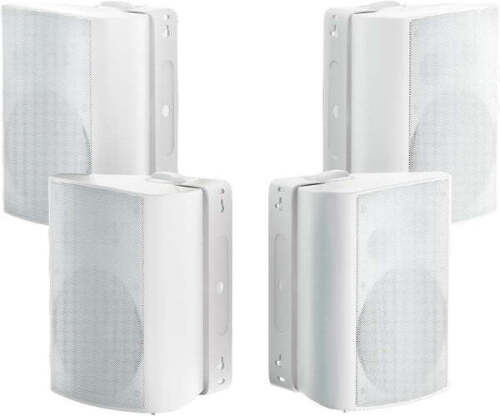 Herdio Outdoor Speakers Wireless Waterproof 6.5" 800W Wall Mount Patio Speakers, 4-Pack