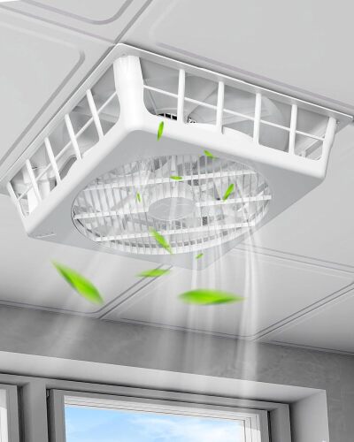 WELLY WL-12 2 x 2 Ceiling Air Circulator, 15-Speed DC Fan, White