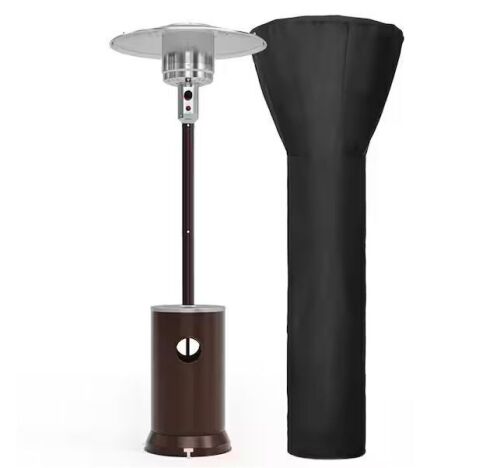 48000 BTU Bronze Propane Patio Heater with Cover