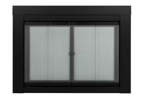 Pleasant Hearth Ascot Small Glass Fireplace Doors