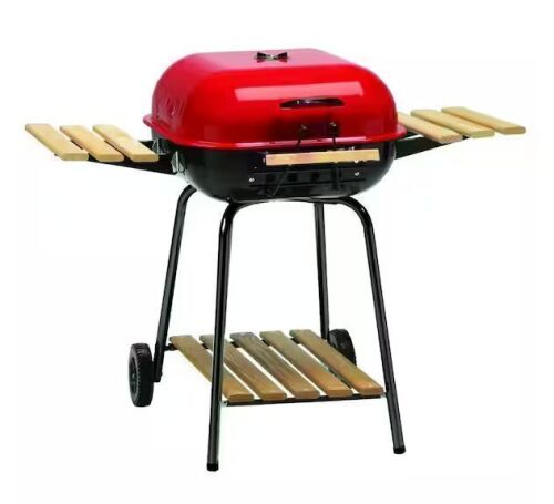 Americana Swinger Charcoal Grill in Red