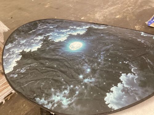 Office Cubicle Shade, Night Sky