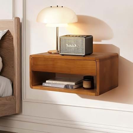 Wall Mounted Floating Nighstand with Drawer