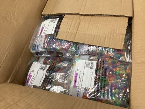 Case of (108) Translucent Pony Beads, 500pc