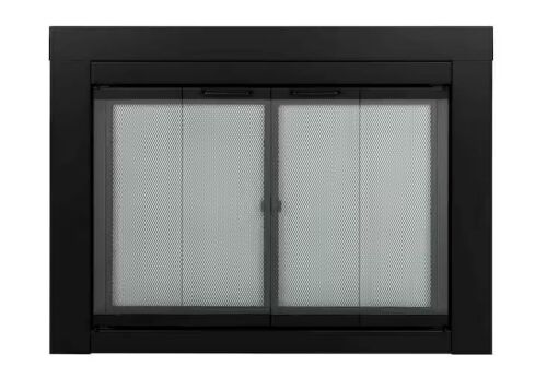 Pleasant Hearth Ascot Small Glass Fireplace Doors