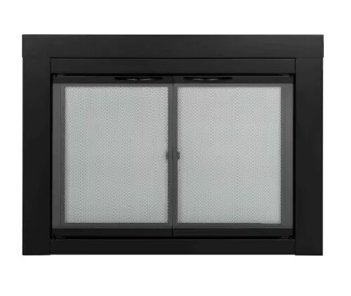 Pleasant Hearth Alpine Small Glass Fireplace Doors