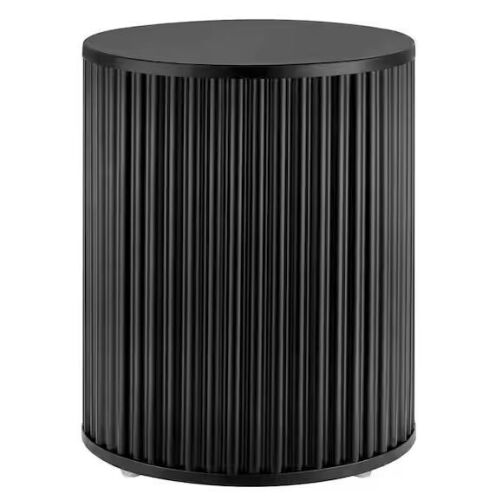 Hampton Bay Black Metal Outdoor Patio Side Table
