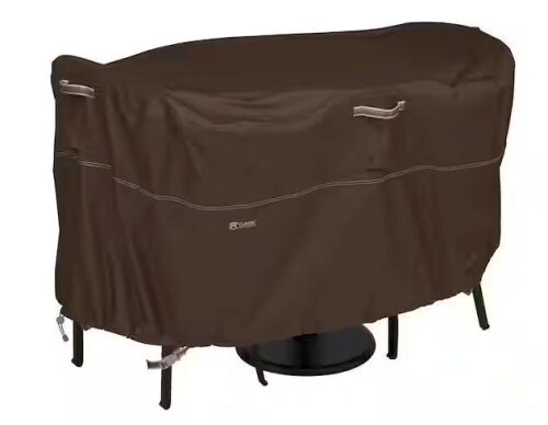 Classic Accessories Madrona Rainproof 72 in. W x 36 in. D x 27 in. H Patio Bistro Table and Chair Set Cover