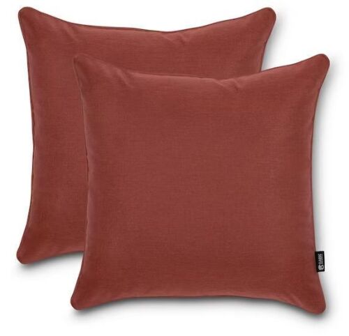 Classic Accessories Montlake FadeSafe 20 in. x 20 in. x 8 in. Indoor/Outdoor Accent Throw Pillows in Heather Henna (2-Pack)