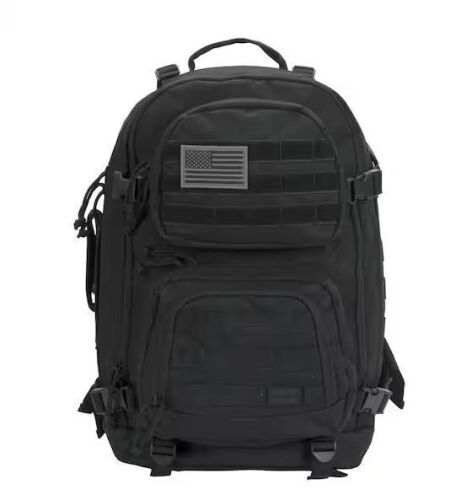 Rockland Military Tactical 20 in. Black Laptop Backpack