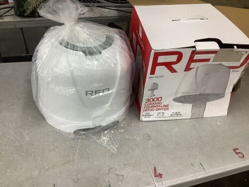 Red by Kiss 3000 Ceramic Tourmaline Professional Hood Dryer