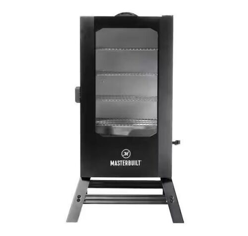 Masterbuilt 40 in. Digital Electric Smoker with Window and Legs in Black