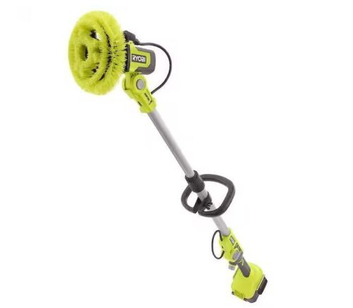 RYOBI ONE+ 18V Cordless Telescoping Soap Dispensing Scrubber (Tool Only)