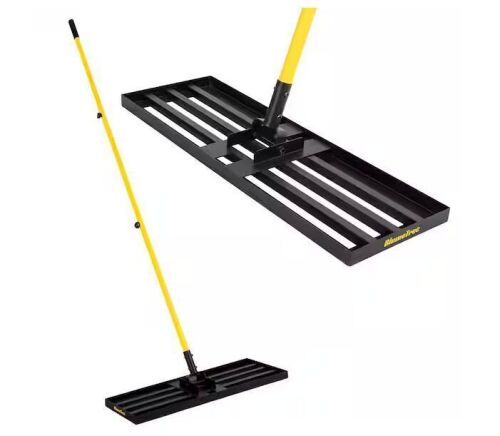 BlumeTrec Lawn Leveling Rake 30 in. x 10 in. with 84 in. Steel Long Handle
