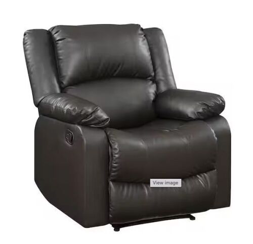 Relax A Lounger Preston Java Faux Leather Standard (No Motion) Recliner - Small Blemish on Side