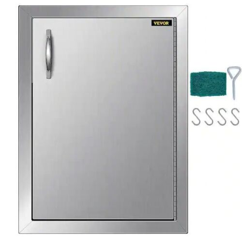 Stainless Steel Outdoor Kitchen Single Access Door 16 in. W x 22 in. H