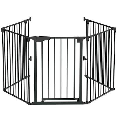 VINGLI 134-in Wide Configurable Pet Gate Adjustable 5-Panel Metal Play Yard