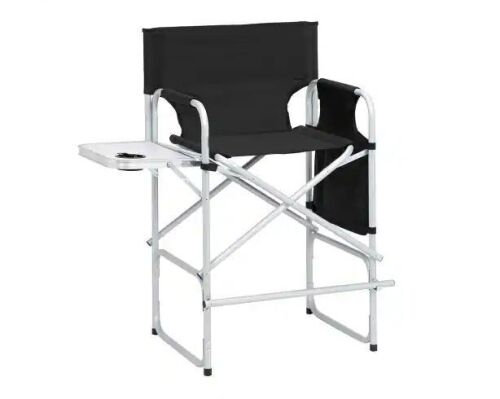Folding Directors Chair with Side Table