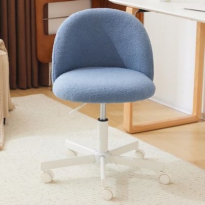 VINGLI Comfy Small Office Candy Chair with Wheels