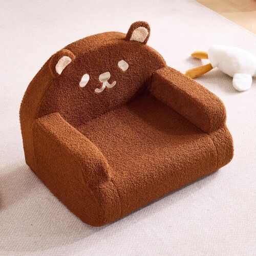 Foam Toddler Chair with Soft Teddy Plush