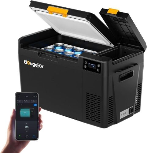 BougeRV Car Refrigerator, CRX3 23 Quart, -4℉~68℉, 12v Portable Freezer