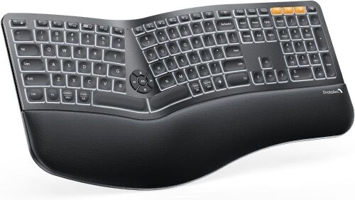 ProtoArc EK01 Plus Backlit Bluetooth Ergonomic Keyboard