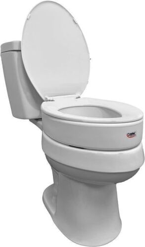 Carex Toilet Seat Riser, Elongated 3.5"