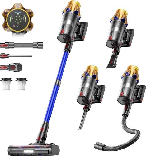 650W 60KPA 70Mins Cordless Stick Vacuum Cleaner with Flexible Hose