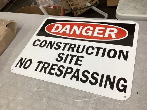 Construction Site Sign 24" x 18"