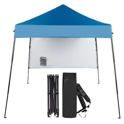 VINGLI 6x6 FT Pop Up Canopy Tent with 1 Sidewall