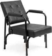 Salon Barber Chair with Tilted Backrest, PVC Leather