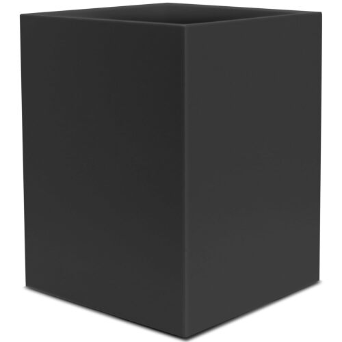 Design Matte Black Square Small Trash Can, 2 Gallons / 7.5L Garbage Can, Waste Basket for Home, Bathrooms, Office, Under Desk, Bedroom, Laundry Room, Kitchen, Kids Room, and Dorm