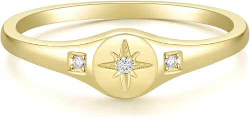 Mameloly 14K Gold Plated Wedding Bands for Women Dainty Thin Dot Ring 1.5mm, Stackable Ring, Thumb, Statement Ring, Wedding Ring, Everyday Wear, Jewelry Gift