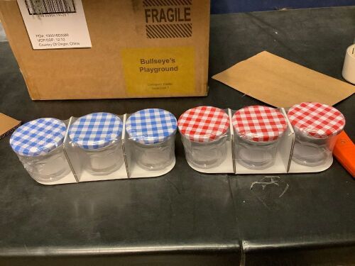 Case of Bullseye's Playground Glass Jars, 24 Count