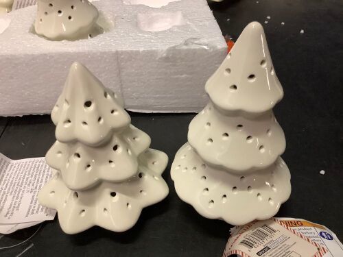 Case Pack of Bullseye's Playground Ceramic LED Trees