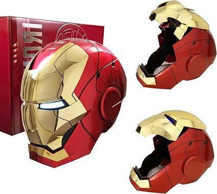 Iron Hero MK 5 1:1 Wearable Helmet :Voice, Touch, and Remote Control, Realistic Sound Effects, Can Cosplay and Collectible Figures