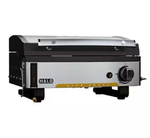 HALO Elite1B 21 in. 1-Burner Outdoor Propane Countertop Griddle in Black Flat Top Grill