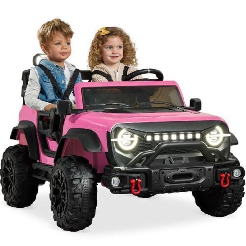 24V 2-Seater Electric Ride-On Car Truck w/ Parent Control, Bluetooth