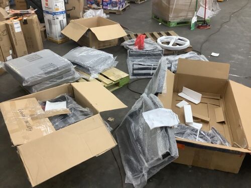 2 Pack Aluminum Single Chair & 2 Pack Swivel Glider Chairs - Gliders Missing 1 Arm & All Cushions