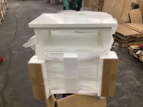 White Night Stand - Blemishes