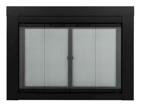 Pleasant Hearth Ascot Small Glass Fireplace Doors