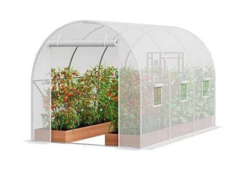 VEVOR Walk-in Tunnel Greenhouse, 9. 6x6. 4x6. 2 ft., Galvanized Steel Frame