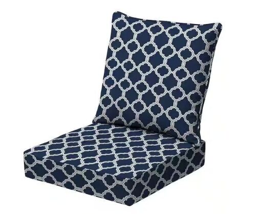 Lot of (4) ARDEN earthFIBER Outdoor Deep Seat Set 24 in. x 24 in., Sapphire Blue Garden Trellis