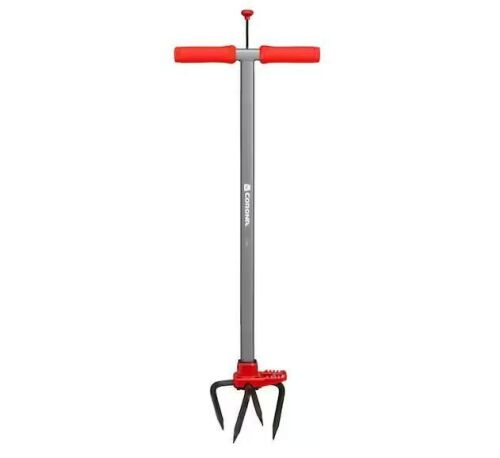 Corona MAX SoilRIPPER 6 in. Steel Tines with Red Comfort Grip Soil Ripper