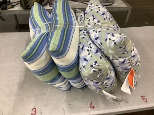 Lot of (4) Outdoor Throw Pillows